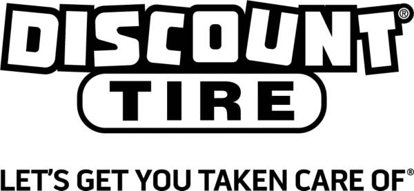 Discount Tire One Color Tagline logo