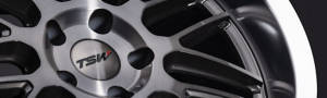 closeup of a Forged Lightweight Wheel by TSW