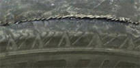 Tire belt separation