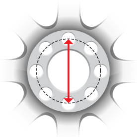 8-bolt wheel pattern diagram