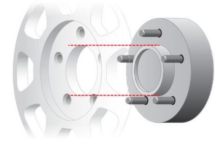 Hub-Centric Wheel exploded view