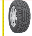 tire being measured