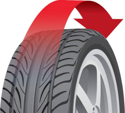 exploded view of tire with indirect TPMS