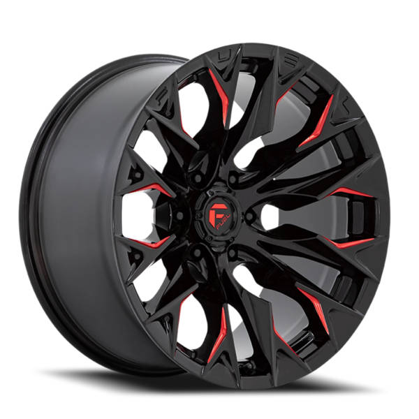 Fuel Wheels Flame D823 Flame D823 product medium 22  X10    6-135.00 -18 BKGLTR