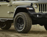 All-Terrain Tires on a military-style Jeep