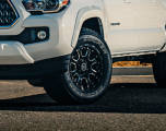 Truck Tires on a Toyota pickup truck