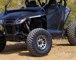 Custom wheels on an ATV