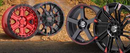 Custom Black Wheels, Rims & Tires for Cars, Muscle Car & Trucks