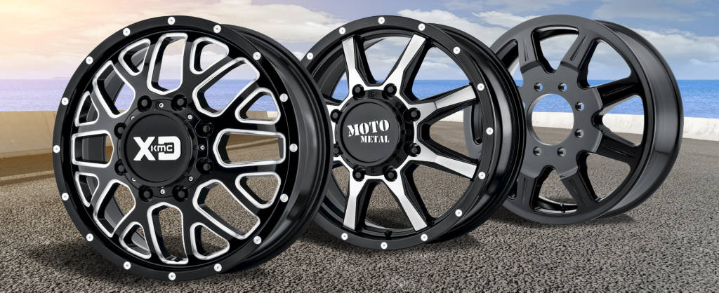 17 inch black dually wheels on sale