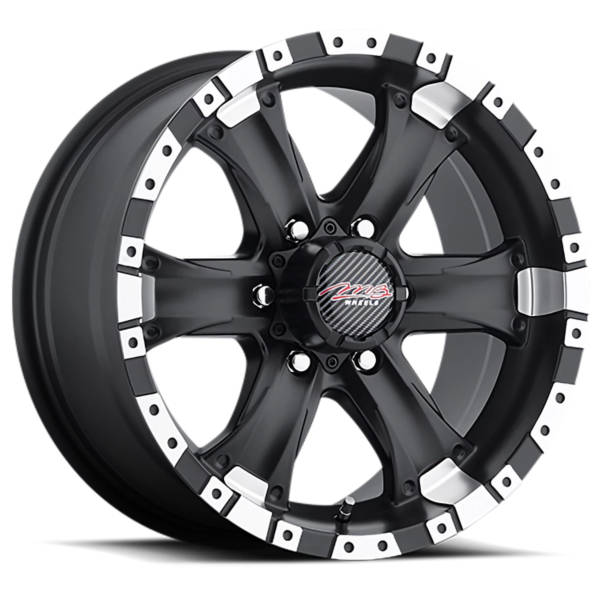 MB Wheels Chaos 6 17 X8.5 6-139.70 -6 BKMTML | Discount Tire
