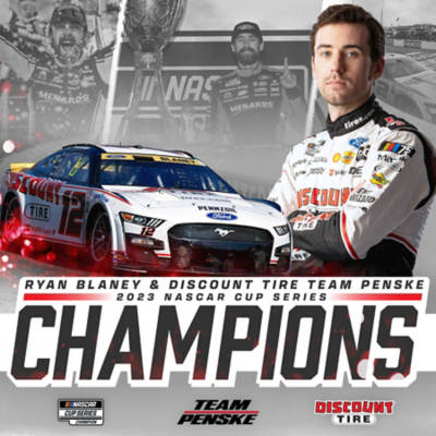 Ryan Blaney & Discount Tire Team Penske 2023 NASCAR Cup Series Champions