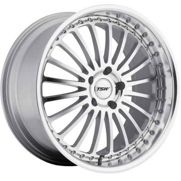 TSW Silverstone wheel in silver finish with mirror cut lip for your  Lexus UX300h 