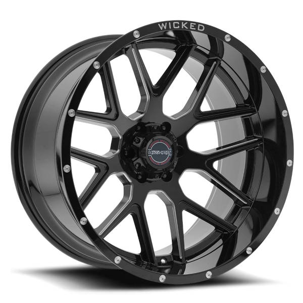 Wicked Off-Road W903 22 X12 6-139.70 -44 BKGLBA | Discount Tire