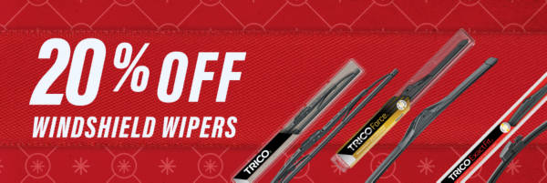 20% off Select Trico Windshield Wipers