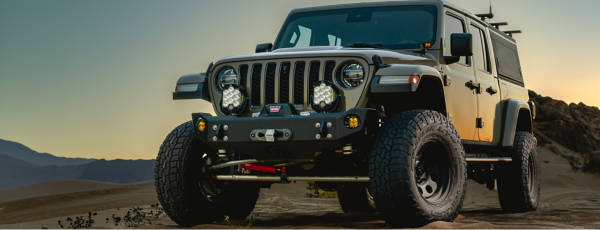 Lifted Jeep featuring Falken tires