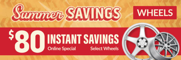 Summer Savings: $80 OFF Instantly on Select Wheels