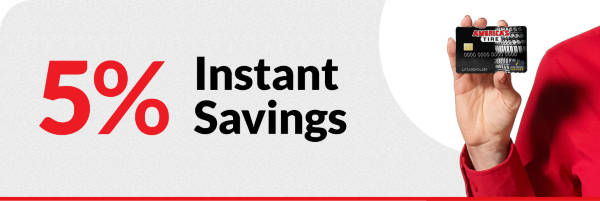 5% Instant Savings with your America's Tire credit card