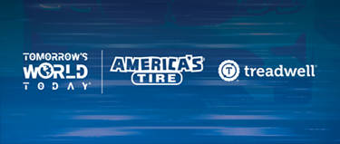 the Tommorrow's World Today logo featured next to the America's Tire and Treadwell logos