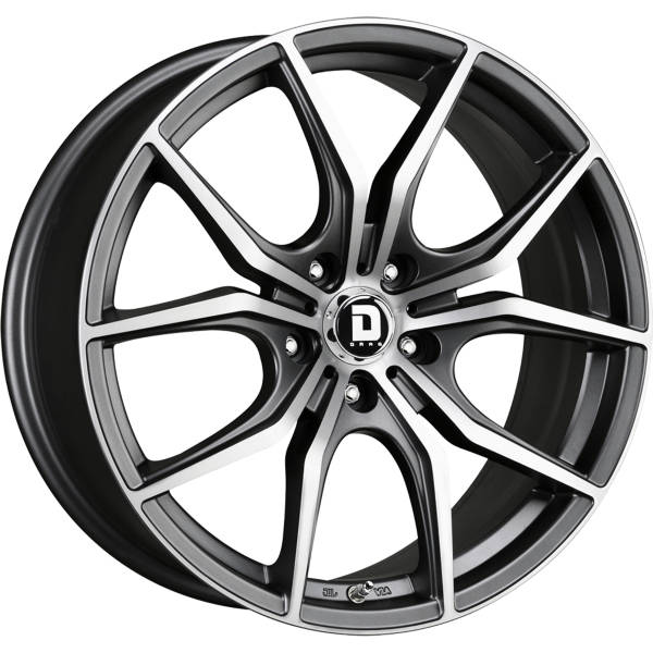 Drag DR-67 in charcoal gray finish with machined face for your  Kia Sedona 