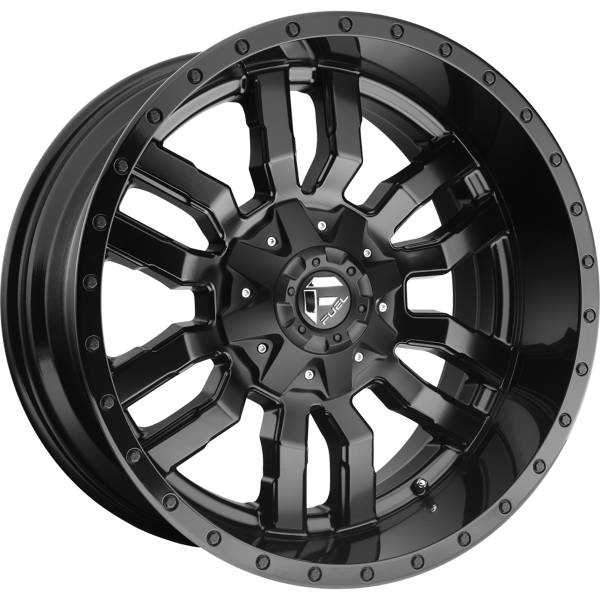 Fuel Sledge D596 in gloss black faced finish for your  GMC Yukon 