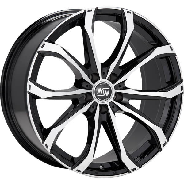 MSW Type 48 wheel in gloss black with polished machined face for your  Kia Carnival MPV 