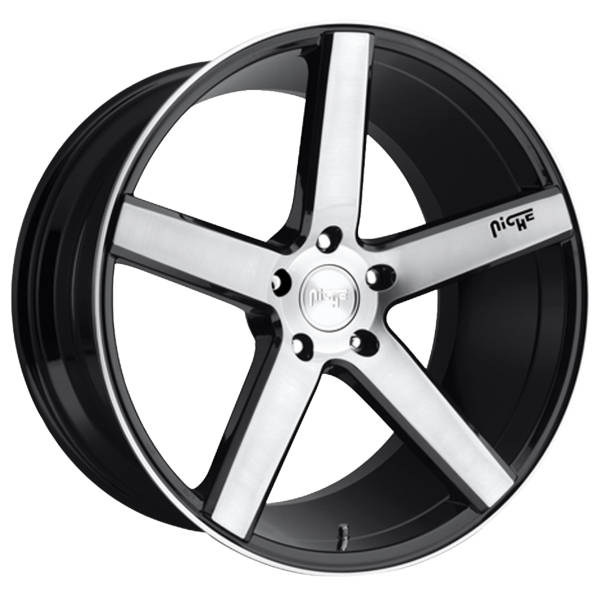 Niche Milan M124 in gloss black with machine brushed face for your  Hyundai Ioniq 6 